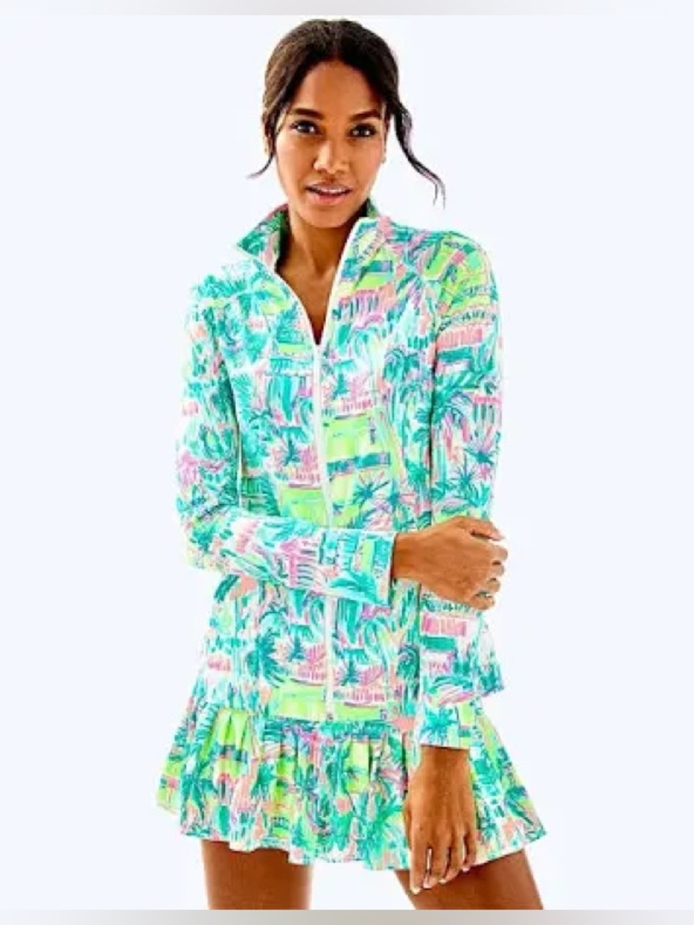 Lilly Pulitzer Luxletic “multi perfect match “ Hadlee Tennis Jacket